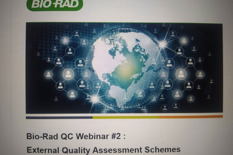 Участь у вебінарі “Bio-Rad QC Webinar #2 “External Quality Assessment Schemes. Overview of reports and statistics parameters.”