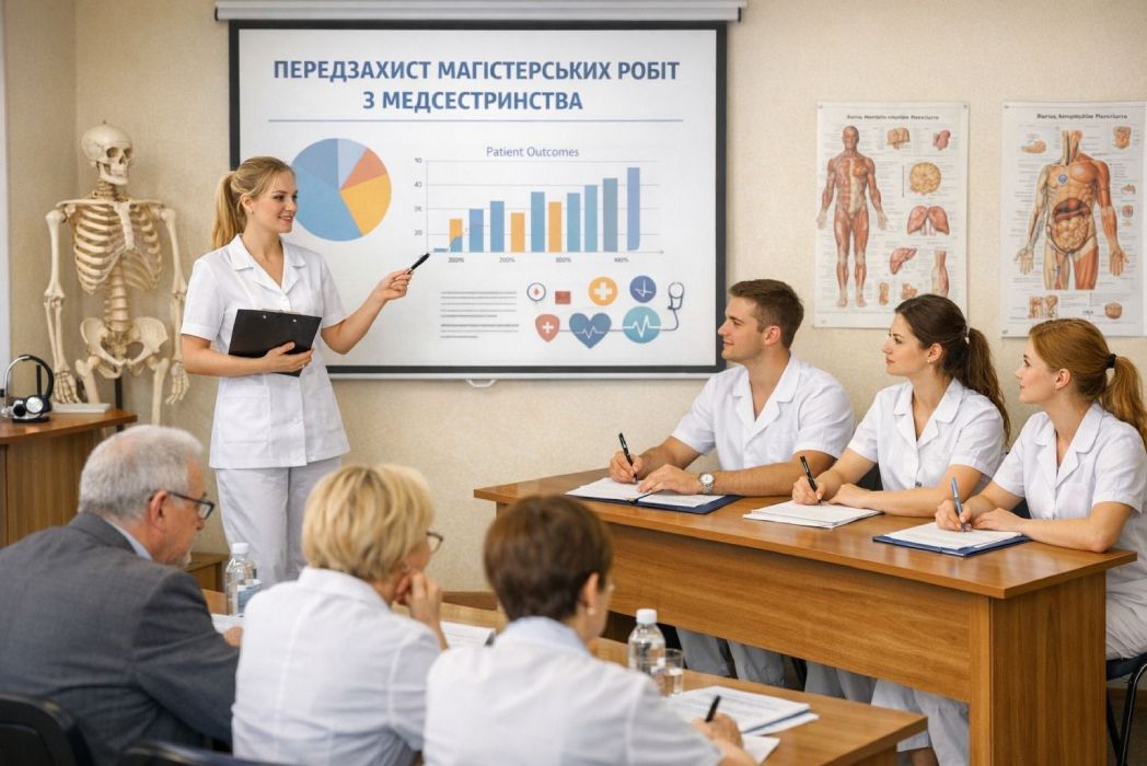 Детальніше про статтю 🩺  Передзахист магістерських робіт на кафедрі внутрішньої медицини та управління охороною здоров’я 🩺